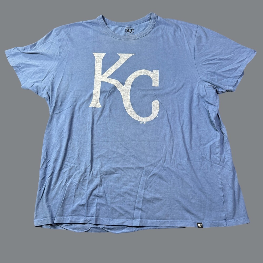 Kansas City Royals 47 Brand T Shirt Mens XXL Blue Graphic MLB Baseball